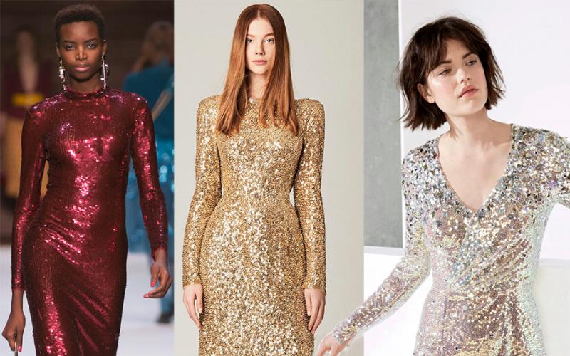 How to create a glamorous and expensive look in a sequin dress?