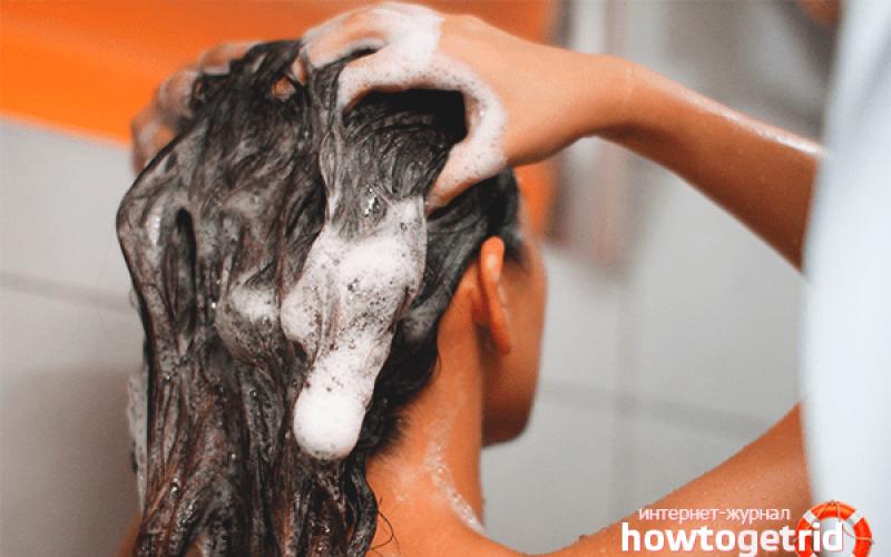 The benefits and harms of washing hair with laundry soap and a recipe for making shampoo